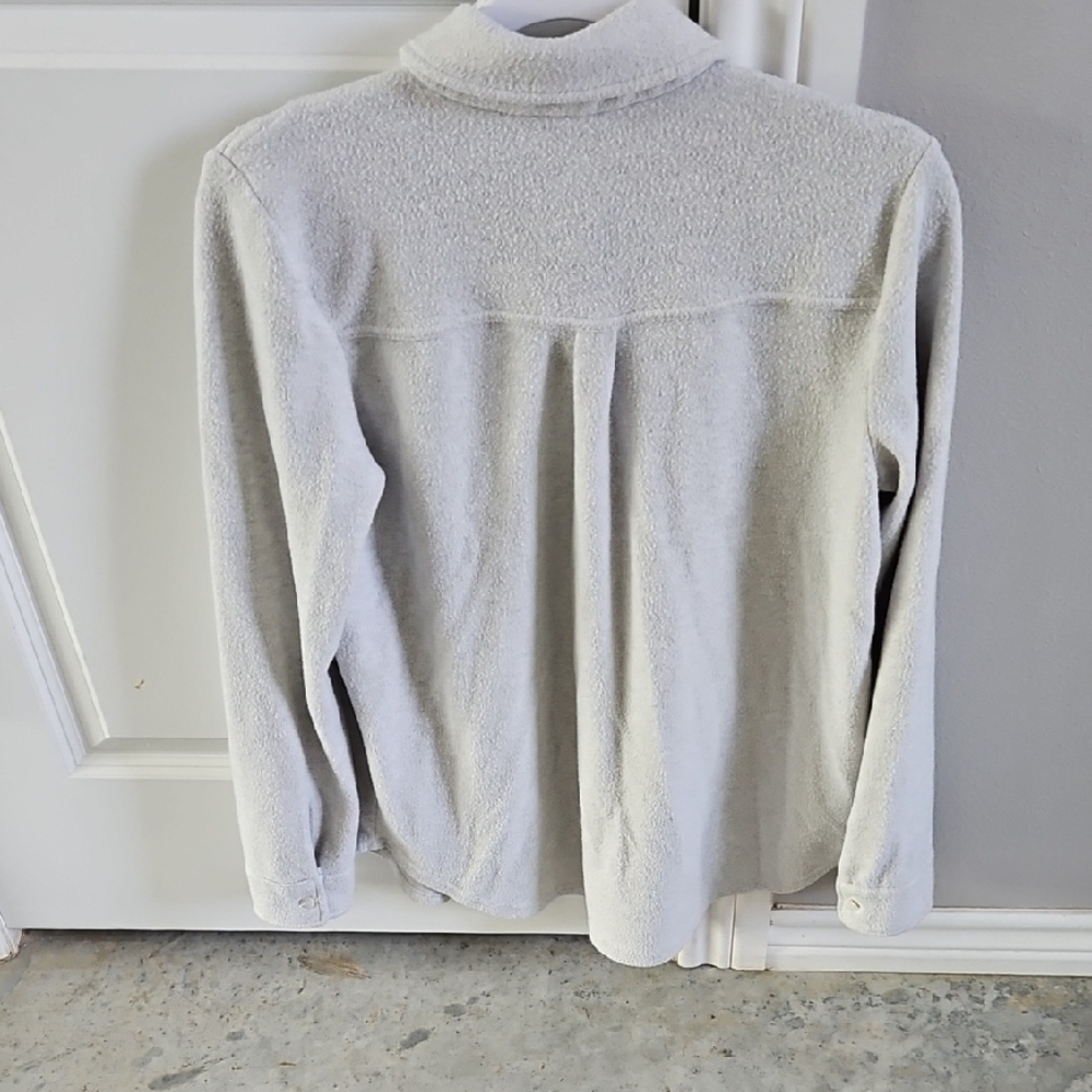 Thread & Supply Light Gray Button Down Shirt - image 3